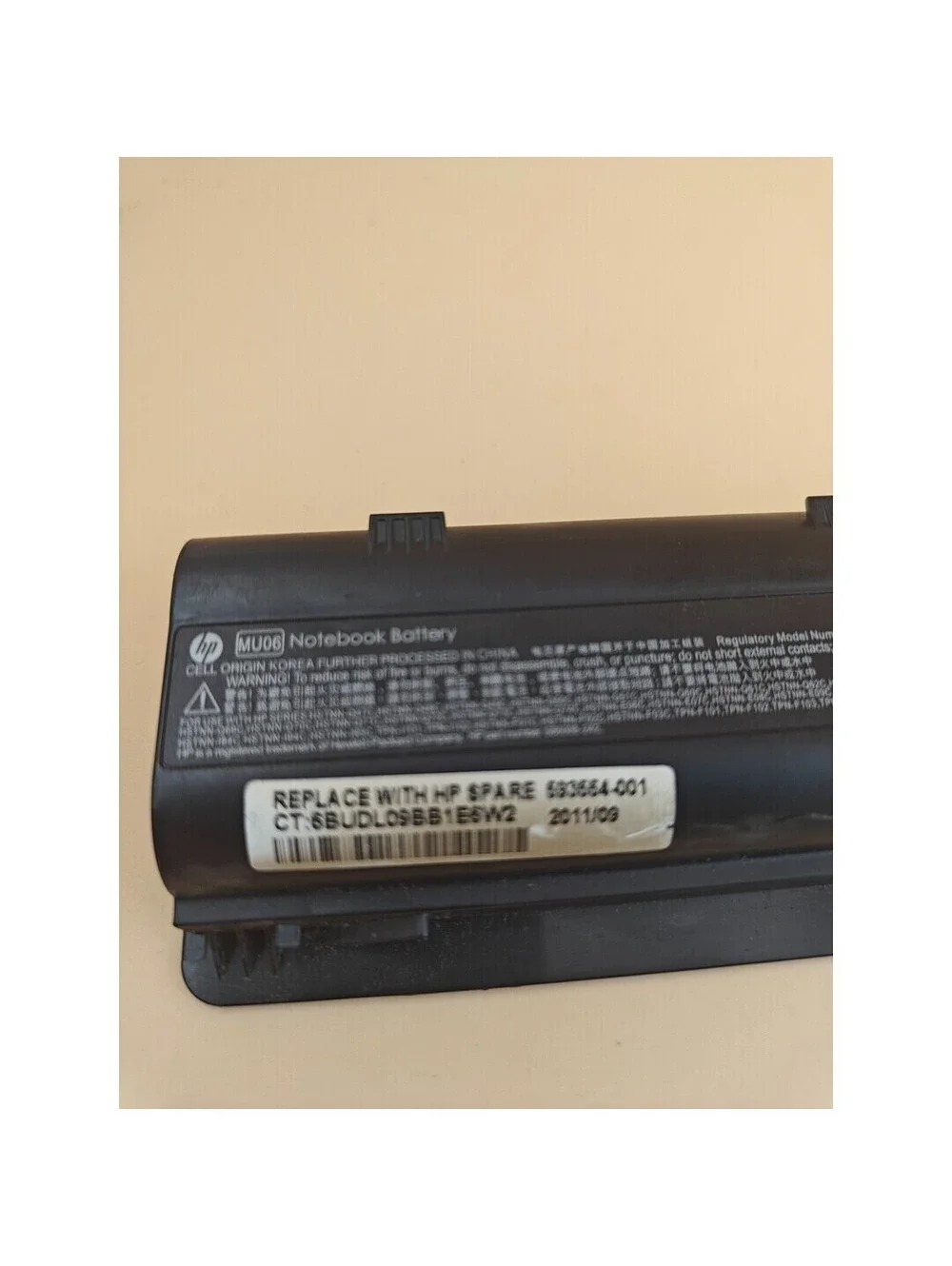 HP MU06 MU09 Laptop Battery 593553-001 DM4 G4 G6 HSTNN-LB0W Preowned